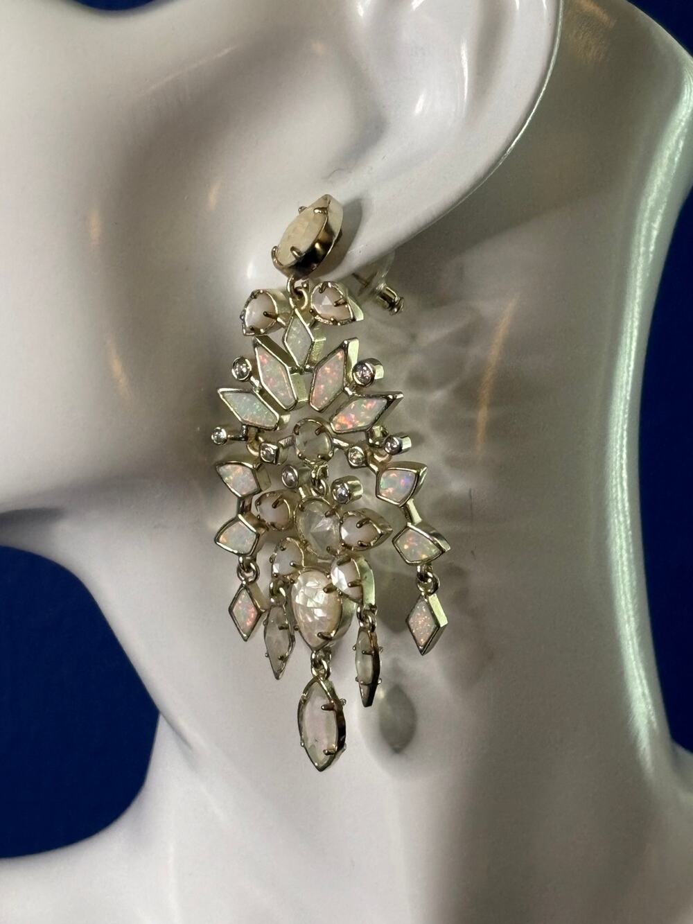 Kendra Scott Aryssa Drop Earrings • Gold Tone • EUC